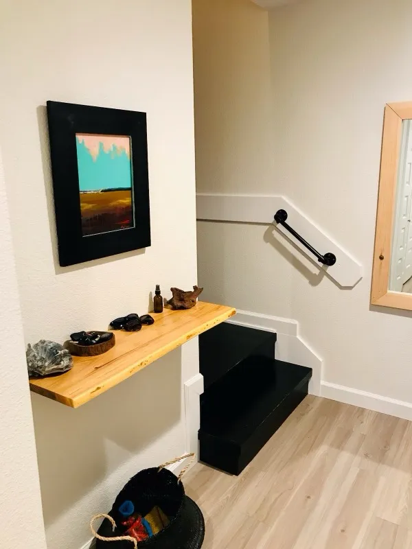 Sims Slabs accent piece in client's beach house